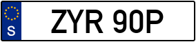 Trailer License Plate